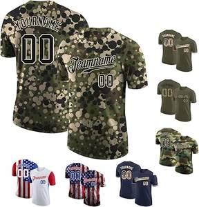 Camiseta de béisbol personalizada de tendencia 2025 para hombre, ropa de equipo sublimada, proveedor OEM, camisa deportiva transpirable de secado rápido en todo el mundo - Product Image 3