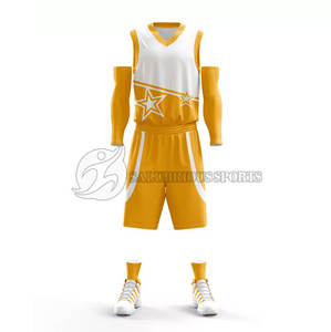 Maillot de basket-ball unisexe à logo personnalisable ensemble de vêtements de sport à col en V à séchage rapide pour adultes de grande taille respirant imprimé - Product Image 6