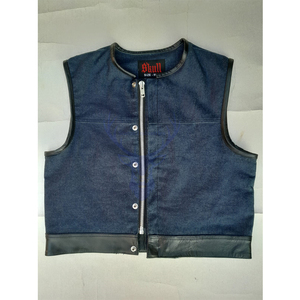 Chaleco y chaleco de cuero personalizado al por mayor de estilo americano para hombre - Product Image 2