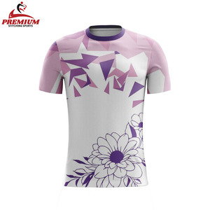Camiseta de poliéster transpirable con nuevo diseño de sublimación y bordado de fútbol - Product Image 6