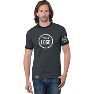 เสื้อยืดคอกลมเรียบง่าย น้ำหนักเบา ผ้าฝ้าย 100% สไตล์วินเทจ เป็นมิตรกับสิ่งแวดล้อม ขอบตัดสีตัดกัน ราคาขายส่ง ปรับแต่งได้ - Product Image 1