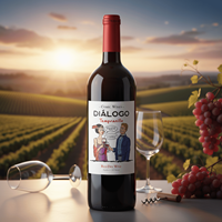 Vin rouge sec Dialogo | 100% Tempranillo |   12% d'alcool |   750 ml |   Vin de variété espagnole