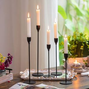 Cheap Price Single <b>Stick</b> Iron Metal <b>Candle</b> Stand Christmas Table Decoration Candlestick <b>Holder</b> - Product Image 4
