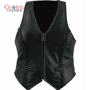 เสื้อกั๊กหนังผ้าใบกันน้ำกันลมของผู้ชายเสื้อคอวีแบบลำลองระบายอากาศ - Product Image 1