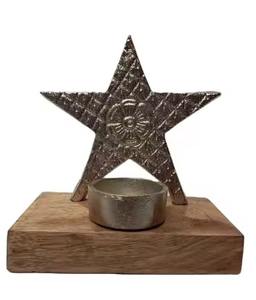 Handmade T Lite <b>Angel</b> Figurine Toy with Star Design for Christmas Tabletop Decoration Ready to Ship From India - Product Image 2