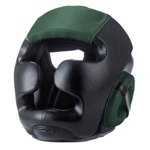 Protège-têtes en cuir léger personnalisé pour hommes Protection de forme physique de couleur unie garde de sécurité de tête en cuir véritable - Product Image 2