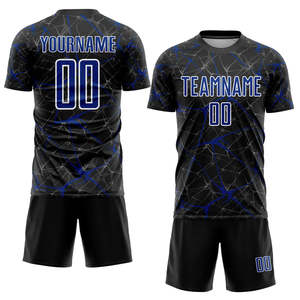 Uniforme de fútbol de ajuste personalizado con paneles de malla transpirable Corte atlético y tela de secado rápido para el rendimiento profesional del partido - Product Image 1