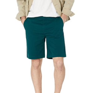 Vente en gros Short en tricot 100% coton molletonné décontracté pour homme hybride personnalisé grande taille Hip Hop respirant fermeture éclair taille élastique uni - Product Image 6