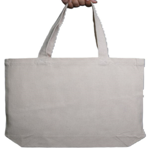 100% coton toile sac fourre-tout écologique multi-usages robuste épicerie plage sac à provisions Logo personnalisé recyclé supérieur - Product Image 5