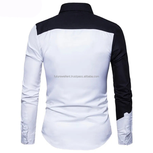 ชุดเดรสผ้าฝ้ายสำหรับผู้ชายเสื้อเชิ้ตทางการผ้าฝ้ายระบายอากาศได้ดีฤดูร้อน - Product Image 2