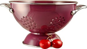 Passoire à légumes en acier imprimé à la main, ensemble de 3 pièces, nouvelle passoire moderne avec poignée - Product Image 3