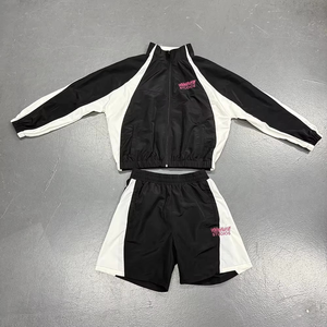 Unisex High Quality Custom Hooded <b>Fleece</b> Gym Jogger Track Suit Zip Nylon <b>Jacket</b> Shorts Embroidered Logo Quick Dry for Autumn - Product Image 1