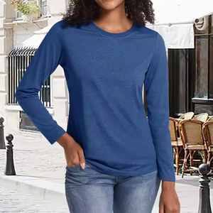 Vente chaude chemises respirantes pour femmes Vintage à manches longues dames Blouse femmes chemises grande taille femmes t-shirt - Product Image 1