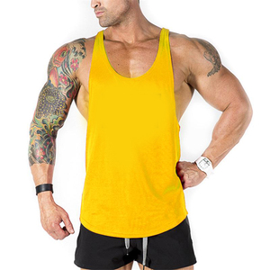 Débardeurs de sport pour hommes 100% coton Logo personnalisé Entraînement sans manches Veste d'été Musculation Singlet de musculation T-shirt de fitness - Product Image 4