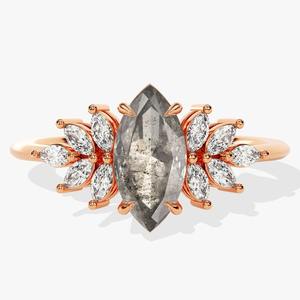 Joyería de piedras preciosas de labradorita para mujer, anillo de estilo bohemio de plata, joyería de plata de ley 925, anillo hecho a mano de tendencia, Regalo para mamá - Product Image 3