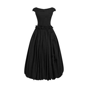 Robe à bulles Noir Bloom de haute qualité pour femmes, style décontracté élégant, services ODM, ourlet à bulles antistatique, fabriqué au Vietnam - Product Image 1