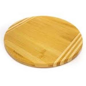 Picadora redonda de madera con mango de Metal para comida, Pizza, verduras, cocina, hogar, Hotel, restaurante - Product Image 4