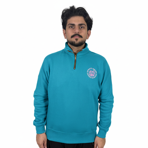 Sweat-shirt à manches longues en polaire respirant et à séchage rapide, nouvelle conception, taille personnalisée en gros, 1/4 zip, pour l'hiver, basiques - Product Image 1