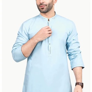 Nueva llegada tamaño personalizado vestido paquistaní hombres Shalwar Kameez hombres ropa manga larga Shalwar Kameez traje - Product Image 5