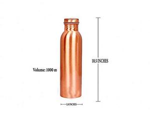 Inde Fournisseur Naturel Artisanat Cuivre Bouteille D'eau Meilleure Qualité Cuivre Bouteille D'eau 100% Pur Cuivre Potable - Product Image 3