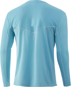 Chemise de pêche unisexe à manches longues bleu marine avec masque, cache-cou anti-UV et capuche antibactérienne UPF 50 - Product Image 2