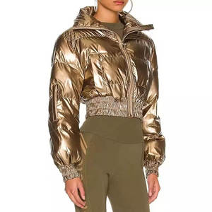 Chaqueta Corta Acolchada para Mujer, Tejida, Ecológica, Transpirable, Abrigo de Invierno con Relleno Aislante, Comodidad Premium, Corte Regular - Product Image 6