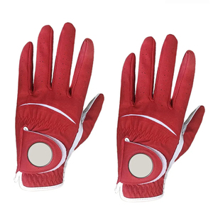 Gants de golf professionnels sports personnalisés couleur unie avec la meilleure poignée paume matériau en cuir de haute qualité meilleure sécurité porte - Product Image 1