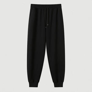 2025 nouveaux hommes décontracté 100% coton pantalons de survêtement grande taille taille élastique taille moyenne avant plat-pour courir Service OEM disponible - Product Image 4
