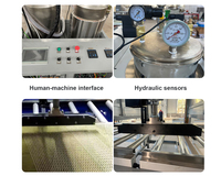 Machine de pressage à froid et de revêtement adhésif automatique pour tôles en acier inoxydable SIP avec laine de roche et mousse EPS, chargement et empilage automatiques