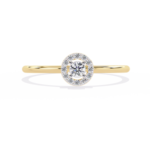 แหวนเพชรกลมโตในห้องปฏิบัติการสี FG VS ความชัดเจนเครื่องประดับงานหมั้นและงานแต่งงานสุดหรู14K/18K - Product Image 1