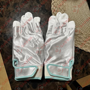 Haute qualité professionnel jeunesse sport Baseball frappeur gants manchette courte cuir paume jaune couleur Pro jeunesse sport frappeur - Product Image 6