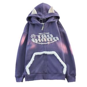 Sudadera con capucha Puff con gráfico personalizado de 100 algodón de alta calidad sin logotipo de cuerda Sudadera con capucha impresa en 3D Puff - Product Image 1