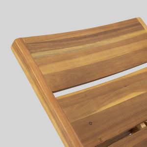 Chaise longue en bois moderne style patio avec table basse ensemble de mobilier d'extérieur côté piscine pour hôtel villa cottage vente en gros - Product Image 4