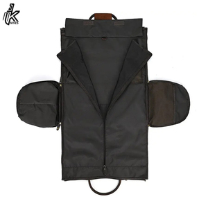 Sacs à vêtements multifonctionnels de luxe pour hommes, sac de voyage en cuir véritable avec compartiment à chaussures - Product Image 5