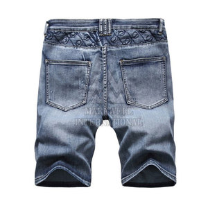 Pantalones cortos vaqueros de hombre hechos a medida de alta calidad superventas patrón sólido estilo casual OEM ropa de artes marciales - Product Image 2