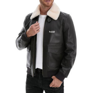 High Street Style Men Regular Fit Chaquetas de cuero/Chaquetas de cuero de moda y elegantes para hombres a la venta - Product Image 3