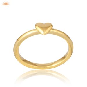 Anillo de Oro Sólido de 9k con Forma de Corazón, Hermoso Regalo para Ella, Fabricante de Joyería Personalizada - Product Image 5