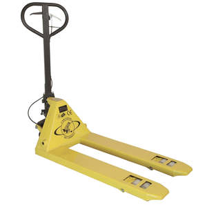 Nouvelle chariot élévateur à palettes en acier avec commande par levier pour le stockage et la manutention - Product Image 1