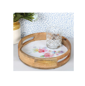 Luxury Decorative <b>Wooden</b> Printed Tray Serving Tray with Handles <b>for</b> Ramadan <b>for</b> Wholesale Piece and Hot <b>Sale</b> - Product Image 2