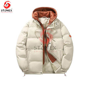 แจ็คเก็ตขนเป็ดสำหรับผู้ชายที่ดีที่สุดมีสไตล์อบอุ่นน้ำหนักเบากันน้ำกันลมแห้งเร็วมีกระเป๋าซิปปรับแต่งได้ - Product Image 1