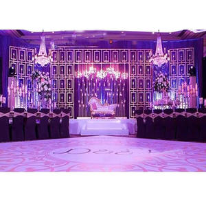 Paredes traseras de velas con estilo para decoración de escenario, escenario de boda, configuración de paredes de velas brillantes, decoración de paredes de velas de escenario de boda inglesa - Product Image 1