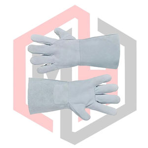 Premium Quality Tig Mig Welders Gloves Welding Safety Gloves Soft Leather Heat Resistance Grain Cowhide Leather Anti-Chemical <b>7</b> - Product Image 6