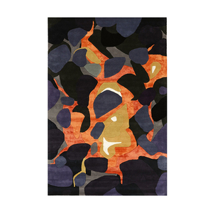 Tapis en laine touffeté géométrique moderne de haute qualité grand charbon de bois multicolore pour la maison salon cuisine hôtel ou espace de prière - Product Image 1