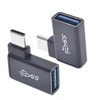 USB3.0 Type C Adaptateur convertisseur mâle à femelle OTG pour téléphones/tablettes/ordinateurs portables Sortie CC Charge et transfert de données Protection OTP