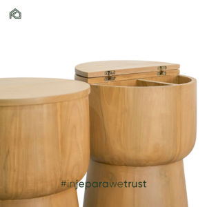 Mueble de Lujo para el Hogar, Mesita de Noche de Madera Maciza de Teca para Hotel, Alojamiento, Dormitorio, Armario de Almacenamiento, Mesa Auxiliar - Product Image 6