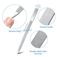 Usine directe Logo personnalisé professionnel Double face lime à ongles callosités pince en acier inoxydable outil de manucure bas prix