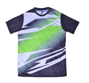 Camisetas de Hombre Sublimadas Personalizadas al por Mayor de Alta Calidad, Transpirables, Ecológicas, Tejidas, 100% Poliéster, con Logotipo Impreso, Manga Corta - Product Image 1