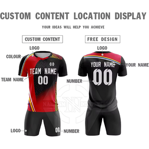 Uniforme de football adulte léger pour hommes Tissu en maille de polyester respirant à séchage rapide Conception personnalisable pour une transpiration améliorée du flux d'air - Product Image 2