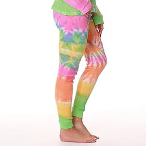 Ensemble de survêtement pour femme d'hiver Jogging Pantalon de survêtement à capuche Imprimé Tie Dye Respirant Survêtement personnalisable 100% coton - Product Image 6