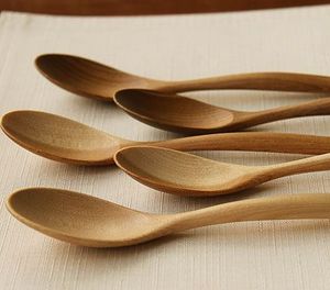 Juego de utensilios de cocina de madera de teca natural o acacia de CENTURIES con soporte para cuchara Juego de cucharas de cocina de madera y soporte para utensilios - Product Image 4